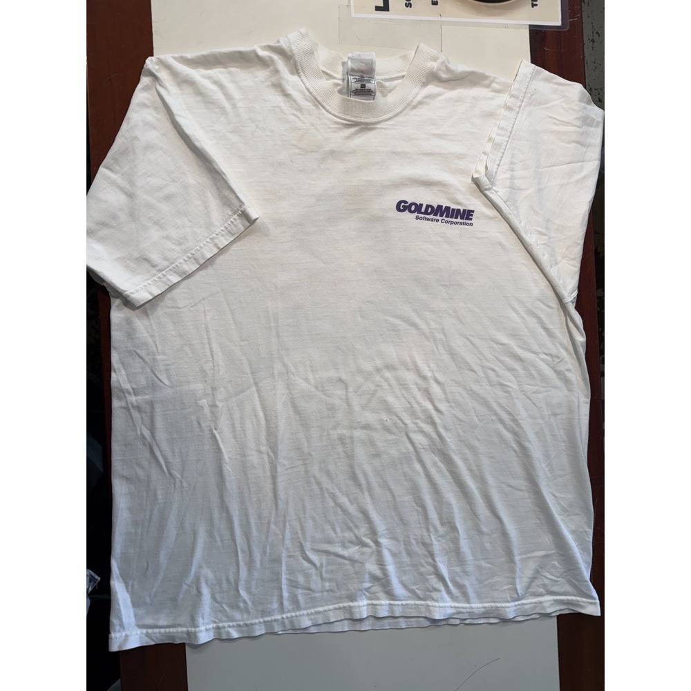 Vintage Tech T shirt Mens XL White Computer Software 90s tech bro - Picture 8 of 12